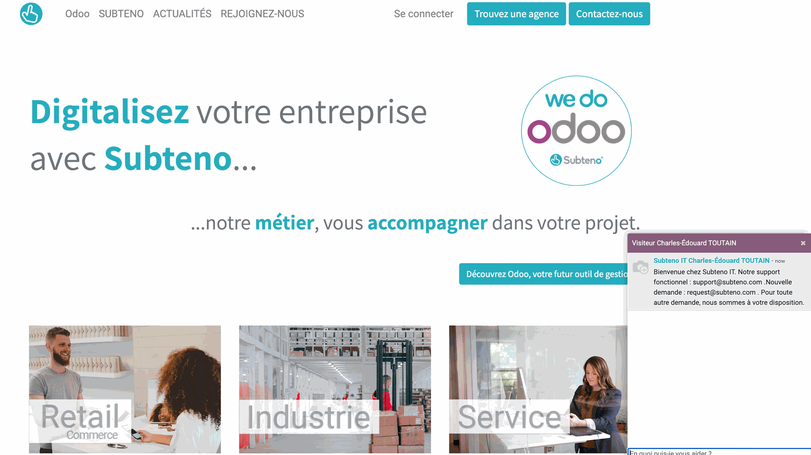 Discutez avec vos internautes Chat en ligne