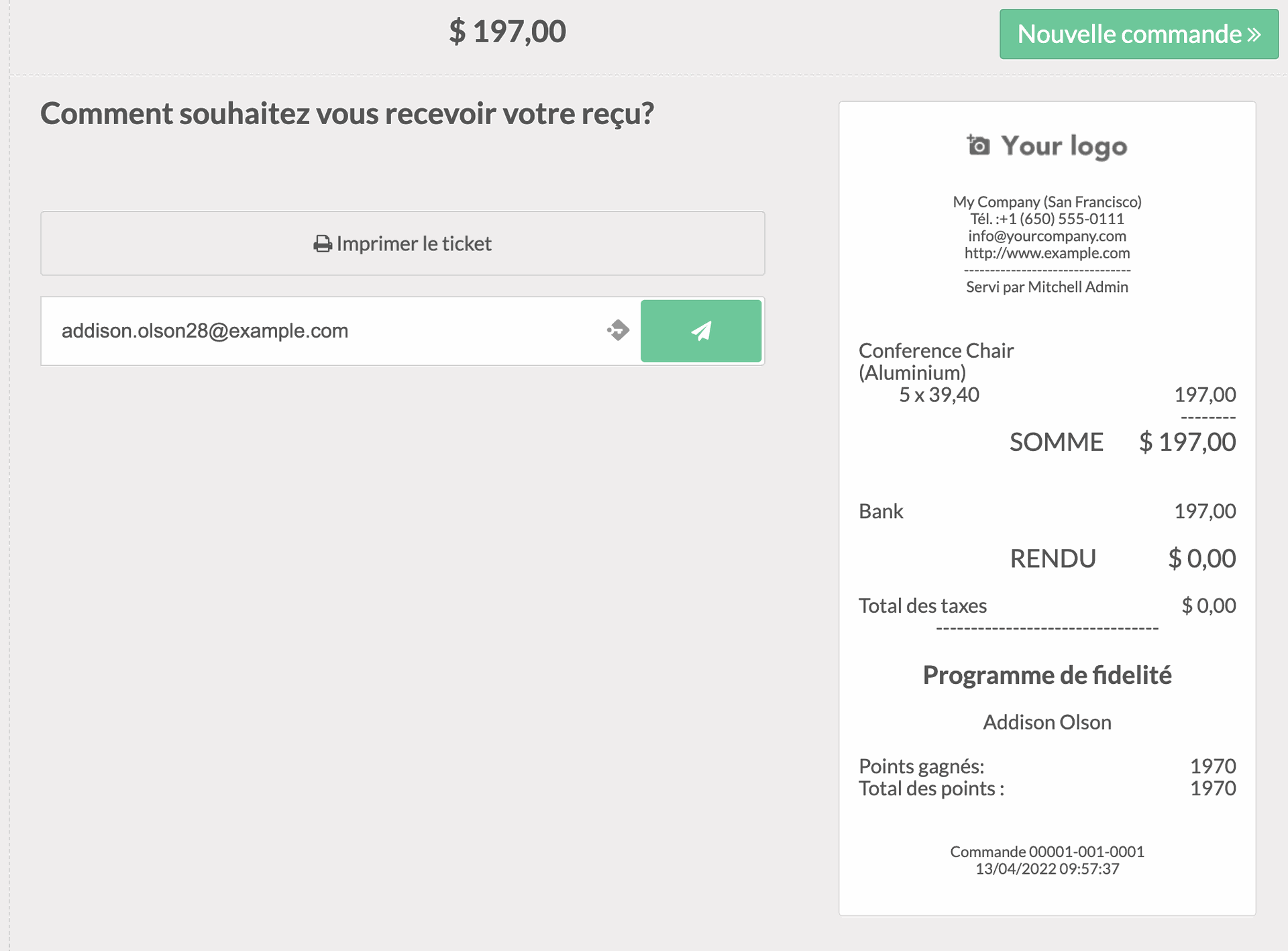 Ticket dématérialisé