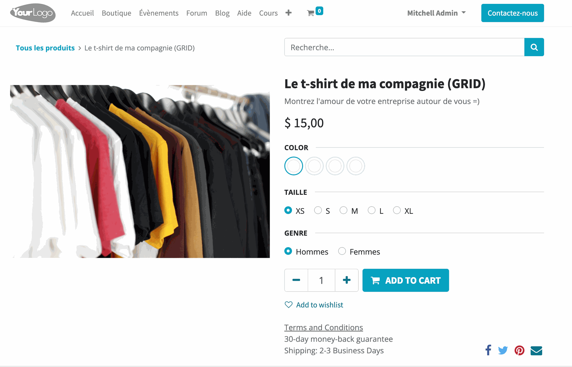 Site web E-commerce - Odoo Site web E-commerce - Odoo