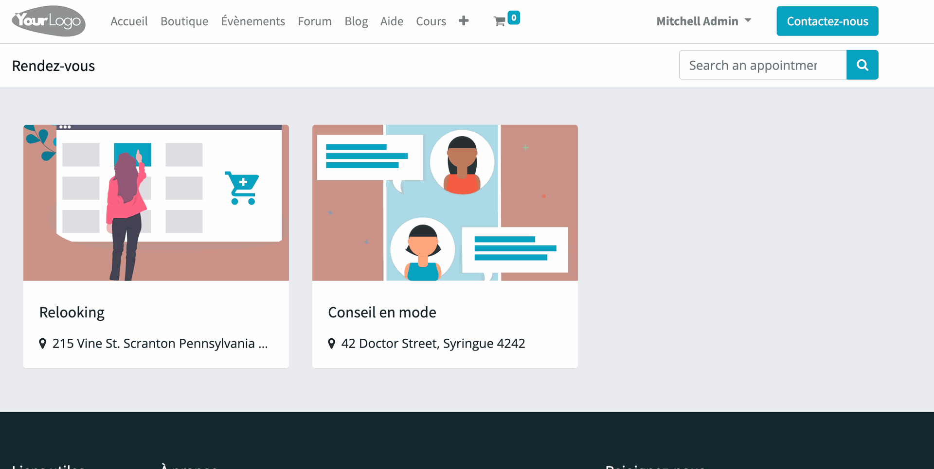 Prise de rendez-vous en ligne avec Odoo