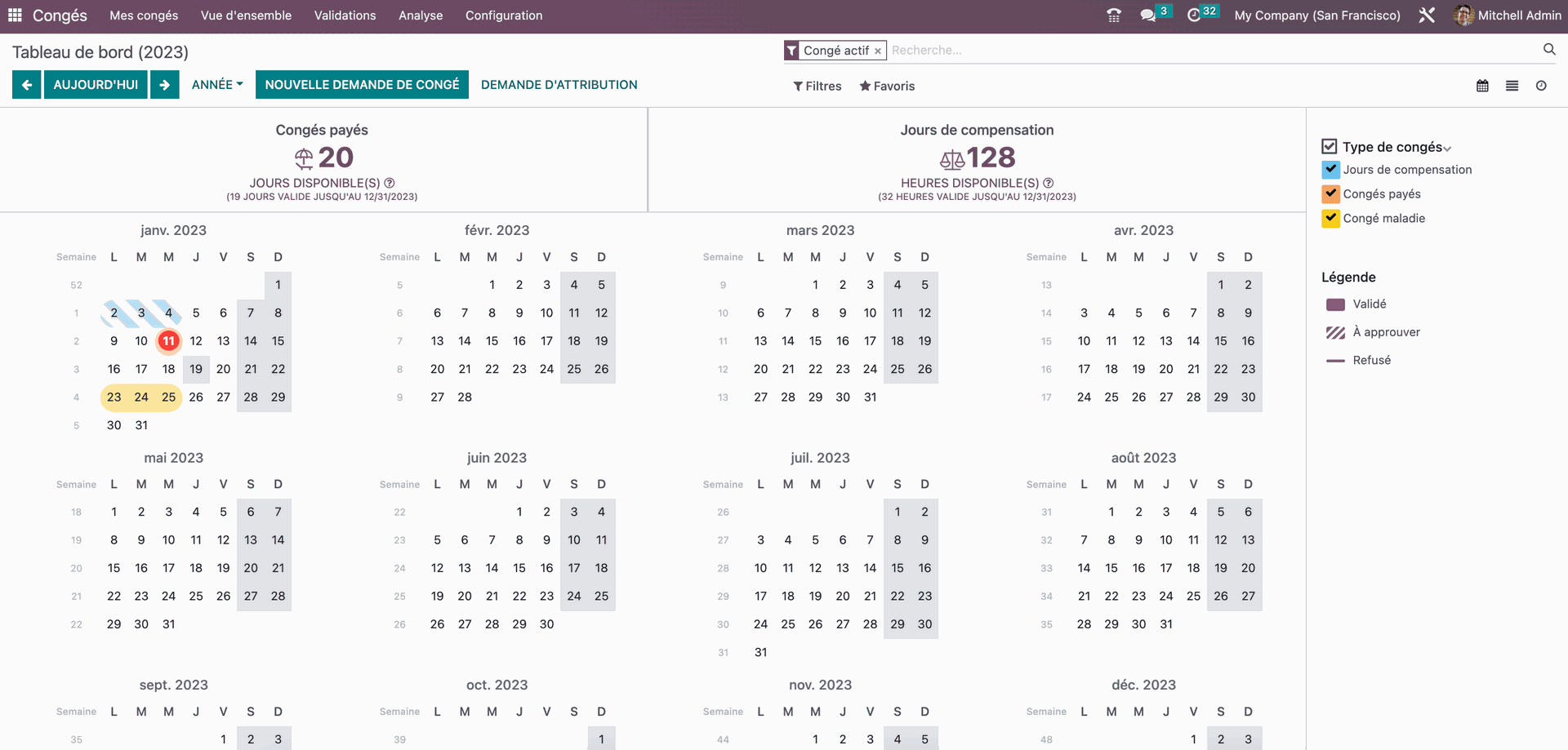 Application Congés Odoo Application Congés Odoo