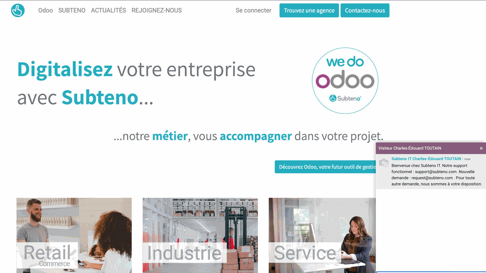 Live Chat Odoo